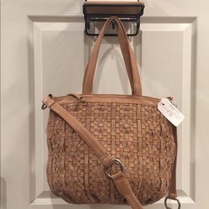 Day & Mood Fleur Braided Leather Shopper